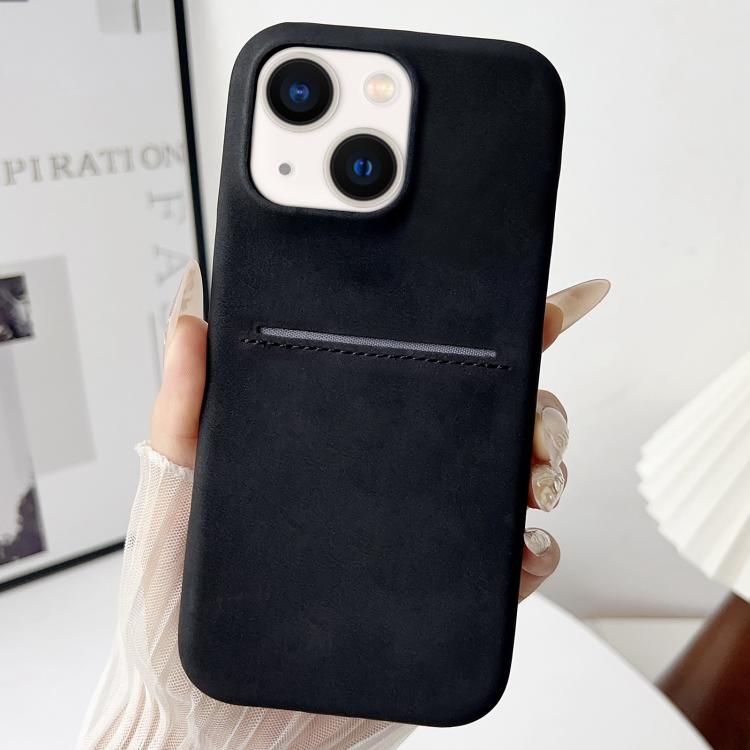 Custodia per telefono con scomparto per carte effetto pelle di pecora, For iPhone 15 Pro Max, For iPhone 15 Pro, For iPhone 15 Plus, For iPhone 15