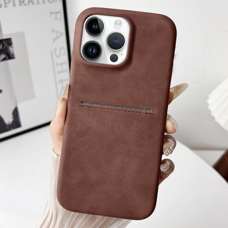 Custodia per telefono con scomparto per carte effetto pelle di pecora, For iPhone 14, For iPhone 14 Pro, For iPhone 14 Pro Max, For iPhone 13 Pro Max