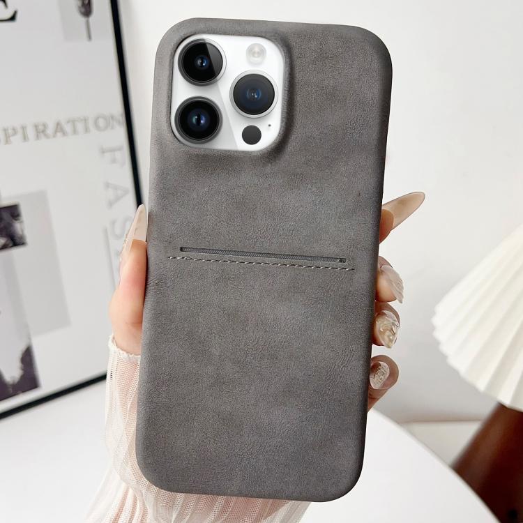Custodia per telefono con scomparto per carte effetto pelle di pecora, For iPhone 14, For iPhone 14 Pro, For iPhone 14 Pro Max, For iPhone 13 Pro Max