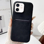 Custodia per telefono con scomparto per carte effetto pelle di pecora, For iPhone 13 Pro, For iPhone 13, For iPhone 12 / 12 Pro, For iPhone 12 Pro Max