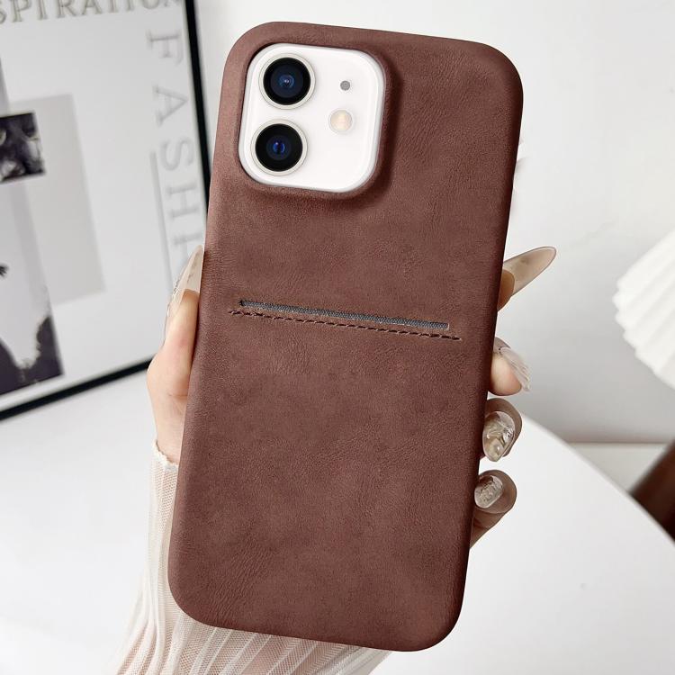 Custodia per telefono con scomparto per carte effetto pelle di pecora, For iPhone 13 Pro, For iPhone 13, For iPhone 12 / 12 Pro, For iPhone 12 Pro Max