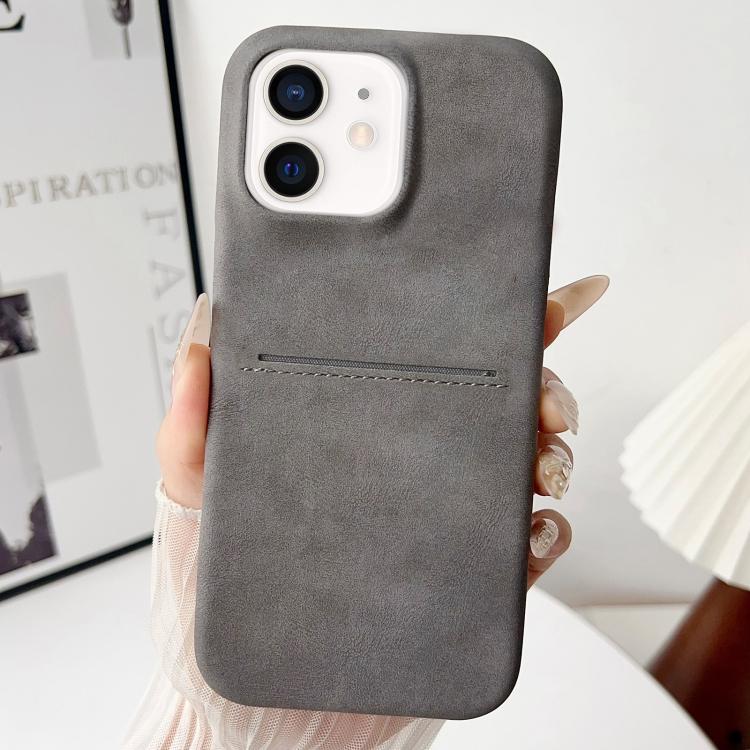 Custodia per telefono con scomparto per carte effetto pelle di pecora, For iPhone 13 Pro, For iPhone 13, For iPhone 12 / 12 Pro, For iPhone 12 Pro Max