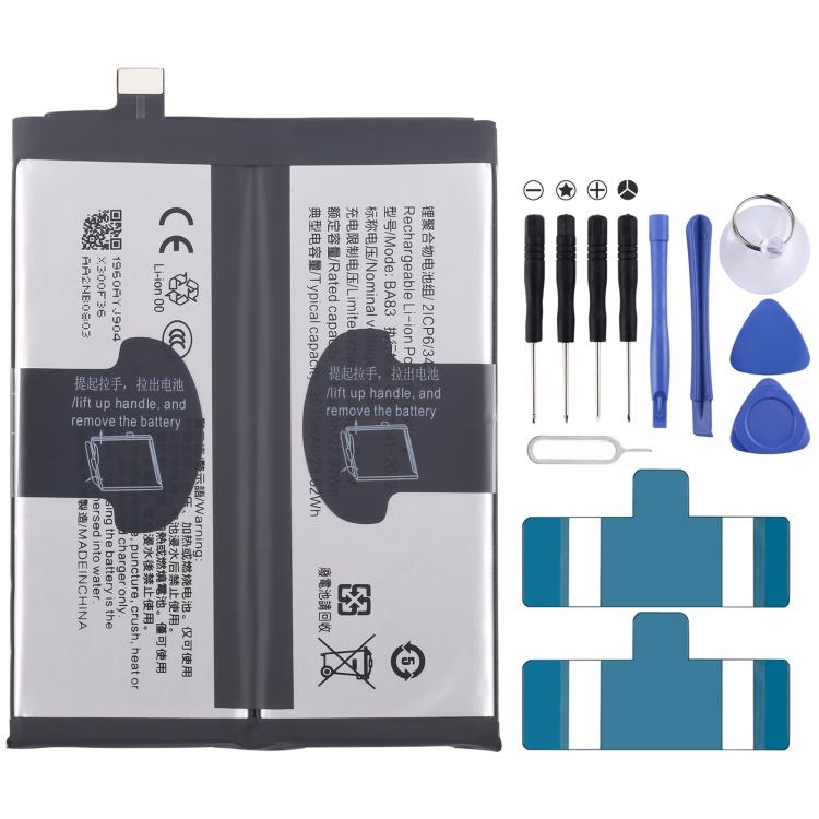 Sostituzione della batteria, For vivo iQOO Neo 10 BA85 3050mAh, For vivo Y300i BA90 6500mAh, For vivo iQOO 13 / 13 Pro BA83 3075mAh, For vivo Y19S 4G BA61 5380mAh, For vivo Y300 Pro BA56 6500mAh