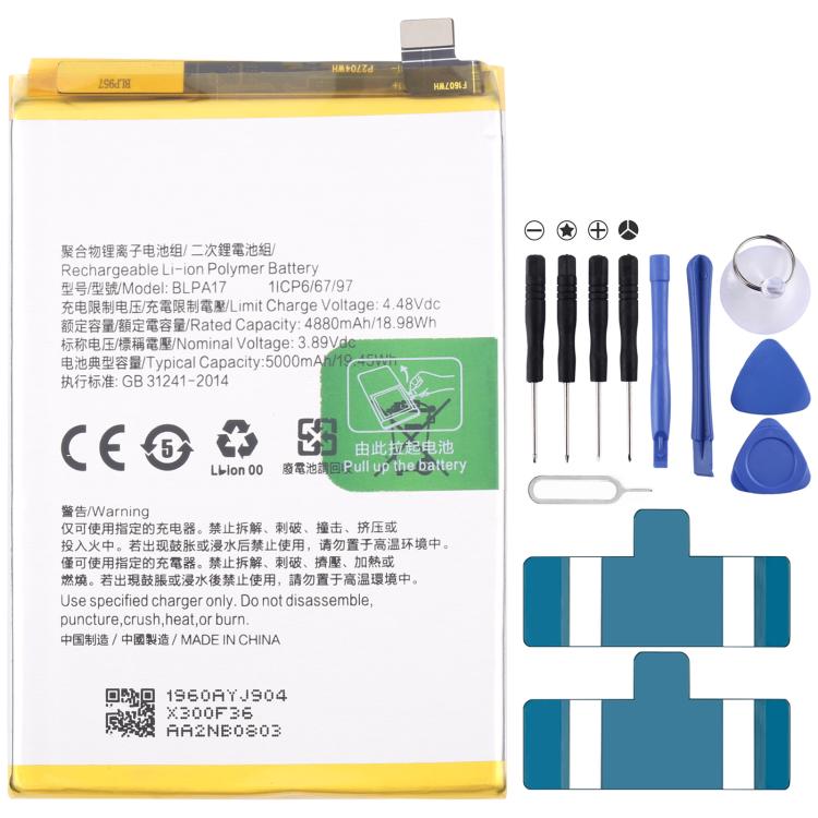 Sostituzione della batteria, For Realme GT Neo7 SE BLPB95 7000mAh, For Realme C75 BLPB47 6000mAh, For Realme Note 60 / 60X BLPB21 5000mAh, For Realme 12 Pro+ RMX3841 BLPA35 5000mAh, For Realme C53 BLPA17 5000mAh