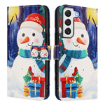 Custodia per telefono in pelle con fibbia e cinturino, serie natalizia., For Samsung Galaxy S22 5G