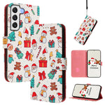 Custodia per telefono in pelle con fibbia e cinturino, serie natalizia., For Samsung Galaxy S22 5G