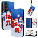 Custodia per telefono in pelle con fibbia e cinturino, serie natalizia., For Samsung Galaxy S23 5G, For Samsung Galaxy Xcover6 Pro, For Samsung Galaxy S22 Ultra 5G, For Samsung Galaxy S22+ 5G