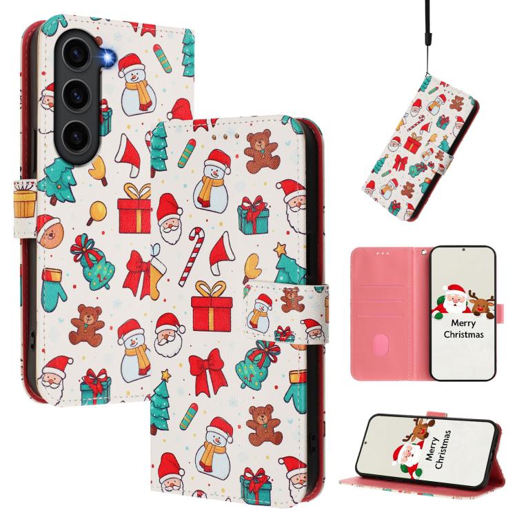 Custodia per telefono in pelle con fibbia e cinturino, serie natalizia., For Samsung Galaxy S23 5G, For Samsung Galaxy Xcover6 Pro, For Samsung Galaxy S22 Ultra 5G, For Samsung Galaxy S22+ 5G