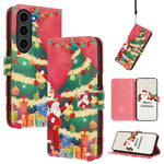 Custodia per telefono in pelle con fibbia e cinturino, serie natalizia., For Samsung Galaxy S24 Ultra 5G, For Samsung Galaxy S23 FE 5G, For Samsung Galaxy S23 Ultra 5G, For Samsung Galaxy S23+ 5G