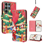 Custodia per telefono in pelle con fibbia e cinturino, serie natalizia., For Samsung Galaxy S24 Ultra 5G, For Samsung Galaxy S23 FE 5G, For Samsung Galaxy S23 Ultra 5G, For Samsung Galaxy S23+ 5G