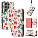 Custodia per telefono in pelle con fibbia e cinturino, serie natalizia., For Samsung Galaxy S24 Ultra 5G, For Samsung Galaxy S23 FE 5G, For Samsung Galaxy S23 Ultra 5G, For Samsung Galaxy S23+ 5G