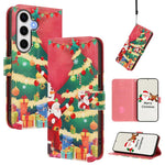 Custodia per telefono in pelle con fibbia e cinturino, serie natalizia., For Samsung Galaxy S25 Ultra 5G, For Samsung Galaxy S24 FE 5G, For Samsung Galaxy Xcover7 Pro, For Samsung Galaxy Xcover7 5G