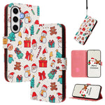 Custodia per telefono in pelle con fibbia e cinturino, serie natalizia., For Samsung Galaxy S25 Ultra 5G, For Samsung Galaxy S24 FE 5G, For Samsung Galaxy Xcover7 Pro, For Samsung Galaxy Xcover7 5G