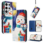Custodia per telefono in pelle con fibbia e cinturino, serie natalizia., For Samsung Galaxy S24 Ultra 5G, For Samsung Galaxy S23 FE 5G, For Samsung Galaxy S23 Ultra 5G, For Samsung Galaxy S23+ 5G