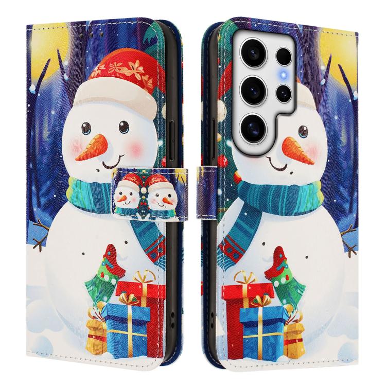 Custodia per telefono in pelle con fibbia e cinturino, serie natalizia., For Samsung Galaxy S24 Ultra 5G, For Samsung Galaxy S23 FE 5G, For Samsung Galaxy S23 Ultra 5G, For Samsung Galaxy S23+ 5G