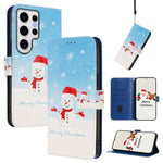 Custodia per telefono in pelle con fibbia e cinturino, serie natalizia., For Samsung Galaxy S24 Ultra 5G, For Samsung Galaxy S23 FE 5G, For Samsung Galaxy S23 Ultra 5G, For Samsung Galaxy S23+ 5G