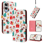 Custodia per telefono in pelle con fibbia e cinturino, serie natalizia., For Samsung Galaxy S25 FE 5G, For Samsung Galaxy S25 Edge 5G, For Samsung Galaxy S25 / S24 5G, For Samsung Galaxy S25+ / S24+ 5G