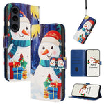 Custodia per telefono in pelle con fibbia e cinturino, serie natalizia., For Samsung Galaxy S25 FE 5G, For Samsung Galaxy S25 Edge 5G, For Samsung Galaxy S25 / S24 5G, For Samsung Galaxy S25+ / S24+ 5G