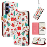 Custodia per telefono in pelle con fibbia e cinturino, serie natalizia., For Samsung Galaxy S25 FE 5G, For Samsung Galaxy S25 Edge 5G, For Samsung Galaxy S25 / S24 5G, For Samsung Galaxy S25+ / S24+ 5G