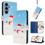 Custodia per telefono in pelle con fibbia e cinturino, serie natalizia., For Samsung Galaxy S25 FE 5G, For Samsung Galaxy S25 Edge 5G, For Samsung Galaxy S25 / S24 5G, For Samsung Galaxy S25+ / S24+ 5G