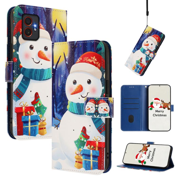 Custodia per telefono in pelle con fibbia e cinturino, serie natalizia., For Samsung Galaxy S25 Ultra 5G, For Samsung Galaxy S24 FE 5G, For Samsung Galaxy Xcover7 Pro, For Samsung Galaxy Xcover7 5G