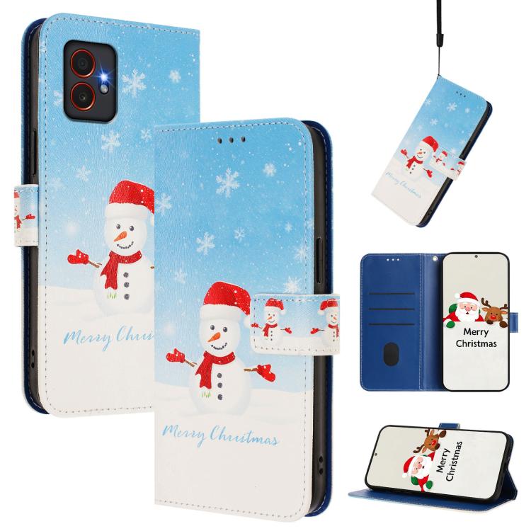 Custodia per telefono in pelle con fibbia e cinturino, serie natalizia., For Samsung Galaxy S25 Ultra 5G, For Samsung Galaxy S24 FE 5G, For Samsung Galaxy Xcover7 Pro, For Samsung Galaxy Xcover7 5G