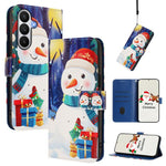 Custodia per telefono in pelle con fibbia e cinturino, serie natalizia., For Samsung Galaxy S26+ 5G, For Samsung Galaxy S26 Edge 5G, For Samsung Galaxy S26 Ultra 5G, For Samsung Galaxy S26 5G
