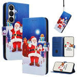 Custodia per telefono in pelle con fibbia e cinturino, serie natalizia., For Samsung Galaxy S26+ 5G, For Samsung Galaxy S26 Edge 5G, For Samsung Galaxy S26 Ultra 5G, For Samsung Galaxy S26 5G