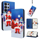 Custodia per telefono in pelle con fibbia e cinturino, serie natalizia., For Samsung Galaxy S26+ 5G, For Samsung Galaxy S26 Edge 5G, For Samsung Galaxy S26 Ultra 5G, For Samsung Galaxy S26 5G