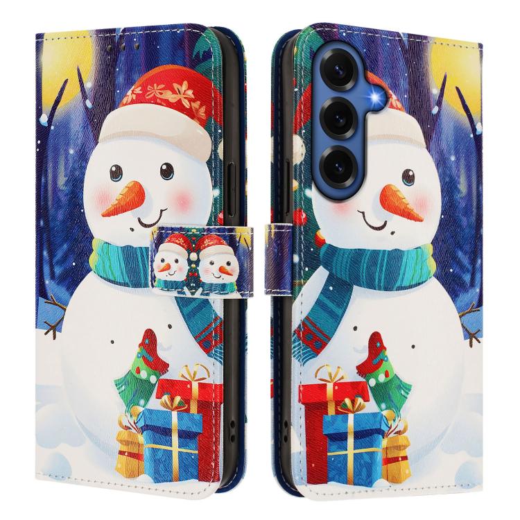 Custodia per telefono in pelle con fibbia e cinturino, serie natalizia., For Samsung Galaxy S26+ 5G, For Samsung Galaxy S26 Edge 5G, For Samsung Galaxy S26 Ultra 5G, For Samsung Galaxy S26 5G