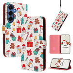 Custodia per telefono in pelle con fibbia e cinturino, serie natalizia., For Samsung Galaxy S26+ 5G, For Samsung Galaxy S26 Edge 5G, For Samsung Galaxy S26 Ultra 5G, For Samsung Galaxy S26 5G