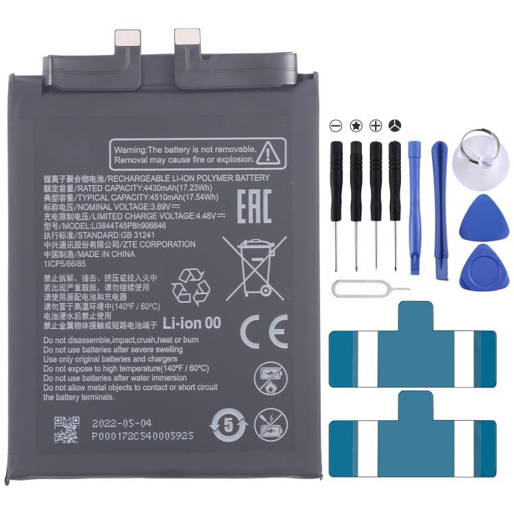 Sostituzione della batteria, For ZTE Blade A35 / A55 Z2453 BL-49S-976546 5000mAh, For Nubia Flip 5G NX724J 3290mAh 970mAh 1 Pair, For ZTE Blade A73 CN550 E6553ZTE-B 5000mAh, For ZTE Blade A52 Lite Li3939T44P10h826645 4000mAh                            ...