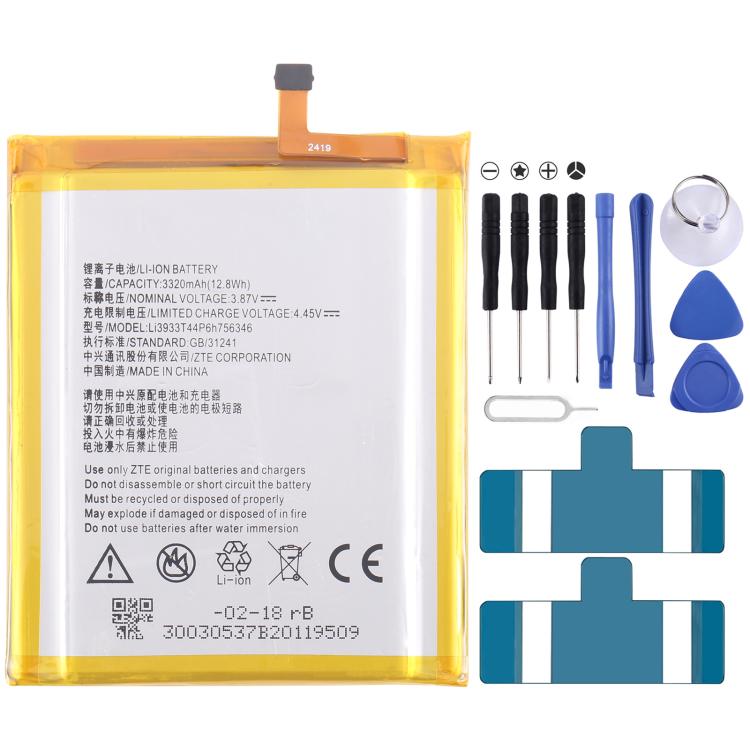 Sostituzione della batteria, For ZTE Blade A35 / A55 Z2453 BL-49S-976546 5000mAh, For Nubia Flip 5G NX724J 3290mAh 970mAh 1 Pair, For ZTE Blade A73 CN550 E6553ZTE-B 5000mAh, For ZTE Blade A52 Lite Li3939T44P10h826645 4000mAh                            ...