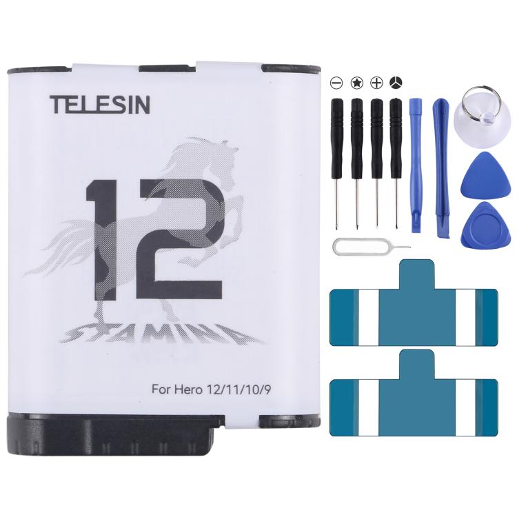 Sostituzione della batteria TELESIN, For GoPro Hero 12 / 11 / 10 / 9