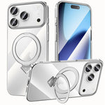 Custodia per telefono SULADA trasparente galvanizzata con supporto MagSafe., For iPhone 18 Pro, For iPhone 18 Pro Max, For iPhone 17 Pro Max, For iPhone 17 Pro, For iPhone 17