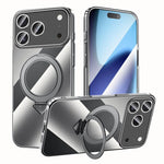 Custodia per telefono SULADA trasparente galvanizzata con supporto MagSafe., For iPhone 18 Pro, For iPhone 18 Pro Max, For iPhone 17 Pro Max, For iPhone 17 Pro, For iPhone 17