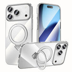 Custodia per telefono SULADA trasparente galvanizzata con supporto MagSafe., For iPhone 18 Pro, For iPhone 18 Pro Max, For iPhone 17 Pro Max, For iPhone 17 Pro, For iPhone 17