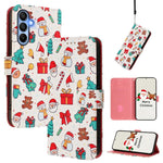 Custodia per telefono in pelle con fibbia e cinturino, serie natalizia., For Samsung Galaxy M15 5G / F15 5G, For Samsung Galaxy A15 5G / 4G, For Samsung Galaxy A55 5G, For Samsung Galaxy A35 5G