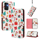 Custodia per telefono in pelle con fibbia e cinturino, serie natalizia., For Samsung Galaxy A34 5G, For Samsung Galaxy A54 5G, For Samsung Galaxy A13 5G / 4G / A04 / A04s, For Samsung Galaxy M53 5G