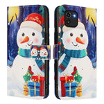 Custodia per telefono in pelle con fibbia e cinturino, serie natalizia., For Samsung Galaxy A03 164mm, For Samsung Galaxy A03 166mm