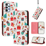 Custodia per telefono in pelle con fibbia e cinturino, serie natalizia., For Samsung Galaxy A24 4G, For Samsung Galaxy A23 5G / 4G / M23 / F23, For Samsung Galaxy A04e / F04 / M04 4G, For Samsung Galaxy A14 5G / 4G