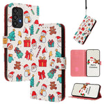 Custodia per telefono in pelle con fibbia e cinturino, serie natalizia., For Samsung Galaxy M33 5G, For Samsung Galaxy A53 5G, For Samsung Galaxy A73 5G, For Samsung Galaxy A33 5G