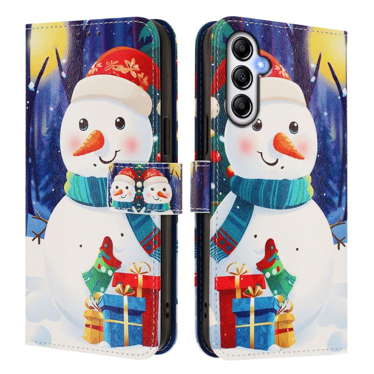 Custodia per telefono in pelle con fibbia e cinturino, serie natalizia., For Samsung Galaxy A34 5G, For Samsung Galaxy A54 5G, For Samsung Galaxy A13 5G / 4G / A04 / A04s, For Samsung Galaxy M53 5G