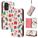 Custodia per telefono in pelle con fibbia e cinturino, serie natalizia., For Samsung Galaxy M33 5G, For Samsung Galaxy A53 5G, For Samsung Galaxy A73 5G, For Samsung Galaxy A33 5G