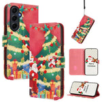 Custodia per telefono in pelle con fibbia e cinturino, serie natalizia., For Samsung Galaxy M15 5G / F15 5G, For Samsung Galaxy A15 5G / 4G, For Samsung Galaxy A55 5G, For Samsung Galaxy A35 5G