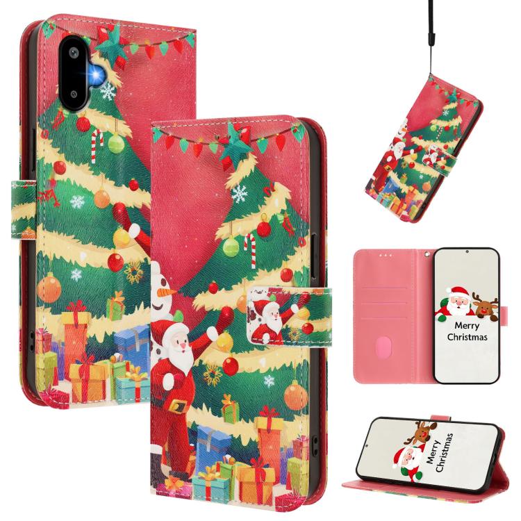 Custodia per telefono in pelle con fibbia e cinturino, serie natalizia., For Samsung Galaxy F06 5G / M06 5G, For Samsung Galaxy A06 5G / 4G, For Samsung Galaxy A36 / A56 5G, For Samsung Galaxy A05 / F05 / M05 4G