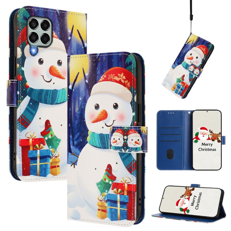 Custodia per telefono in pelle con fibbia e cinturino, serie natalizia., For Samsung Galaxy M33 5G, For Samsung Galaxy A53 5G, For Samsung Galaxy A73 5G, For Samsung Galaxy A33 5G