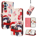 Custodia per telefono in pelle con fibbia e cinturino, serie natalizia., For Samsung Galaxy A16 5G / 4G, For Samsung Galaxy A05s / F14 4G, For Samsung Galaxy M35 5G, For Samsung Galaxy M55 5G / C55 5G