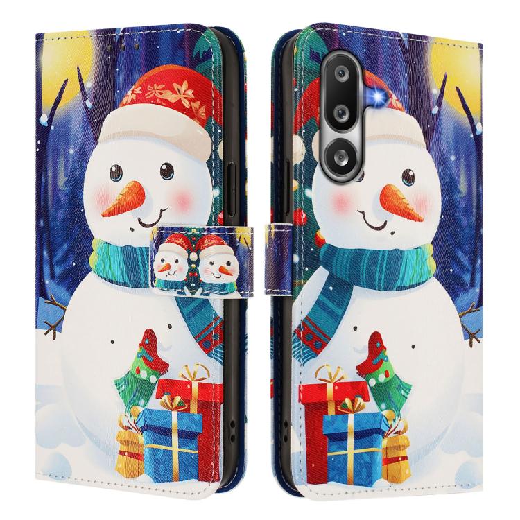 Custodia per telefono in pelle con fibbia e cinturino, serie natalizia., For Samsung Galaxy M36 5G, For Samsung Galaxy A17 / A26 5G, For Samsung Galaxy M56 5G, For Samsung Galaxy F16 5G / M16 5G
