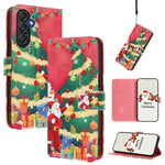 Custodia per telefono in pelle con fibbia e cinturino, serie natalizia., For Samsung Galaxy A16 5G / 4G, For Samsung Galaxy A05s / F14 4G, For Samsung Galaxy M35 5G, For Samsung Galaxy M55 5G / C55 5G